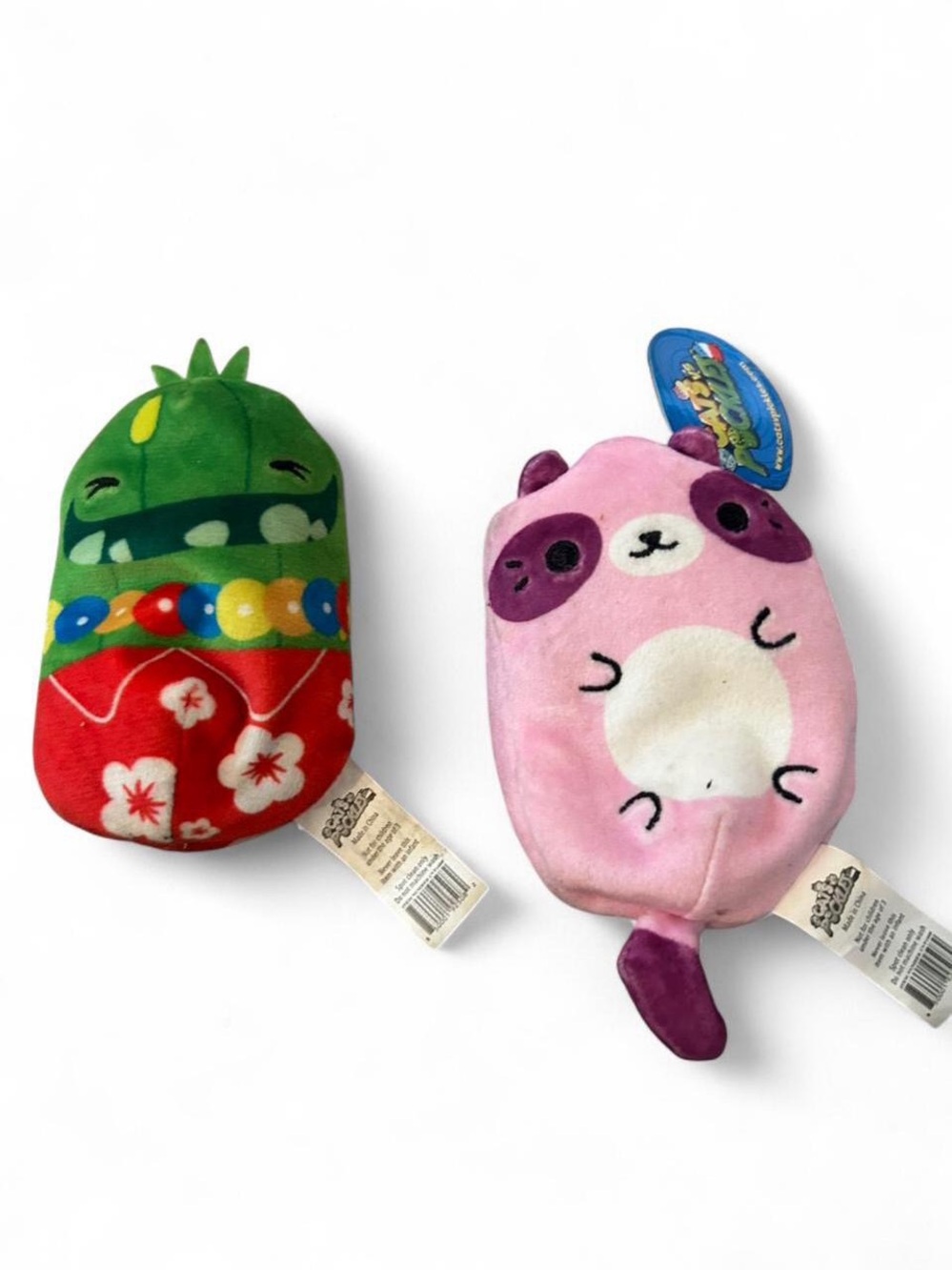 Cats vs Pickles Bundle - Bandit #036 & Hibis-Kiss Pickle - 4" Bean Plush